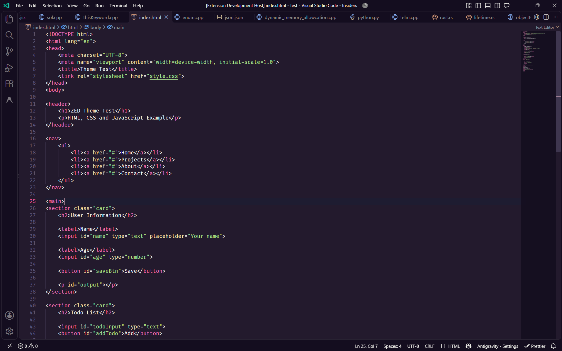 Lilt Warm theme preview