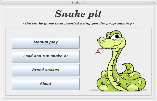 Snake pit menu