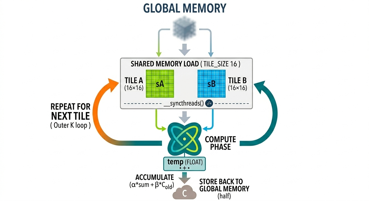Shared Memory Tiling Kernel