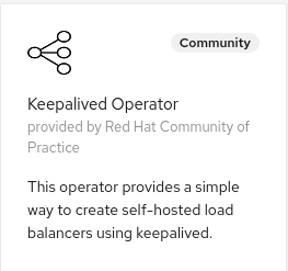 Keepalived Operator