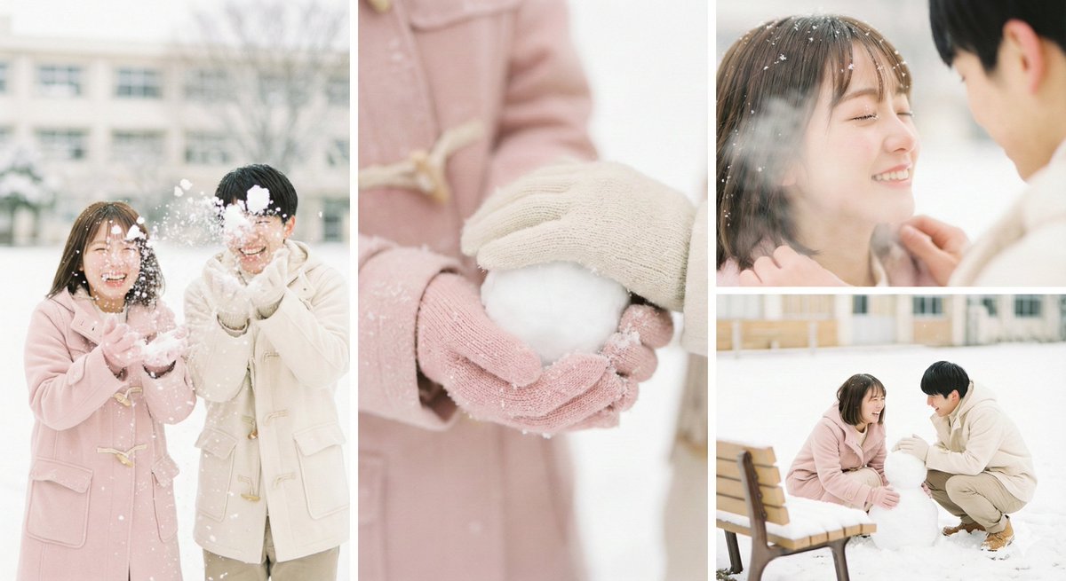 Poster chân dung cận cảnh đa góc độ