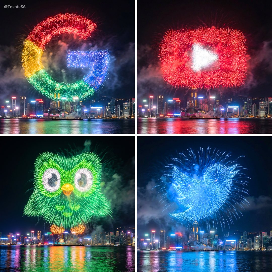 Pháo hoa rực rỡ trên bầu trời thành phố