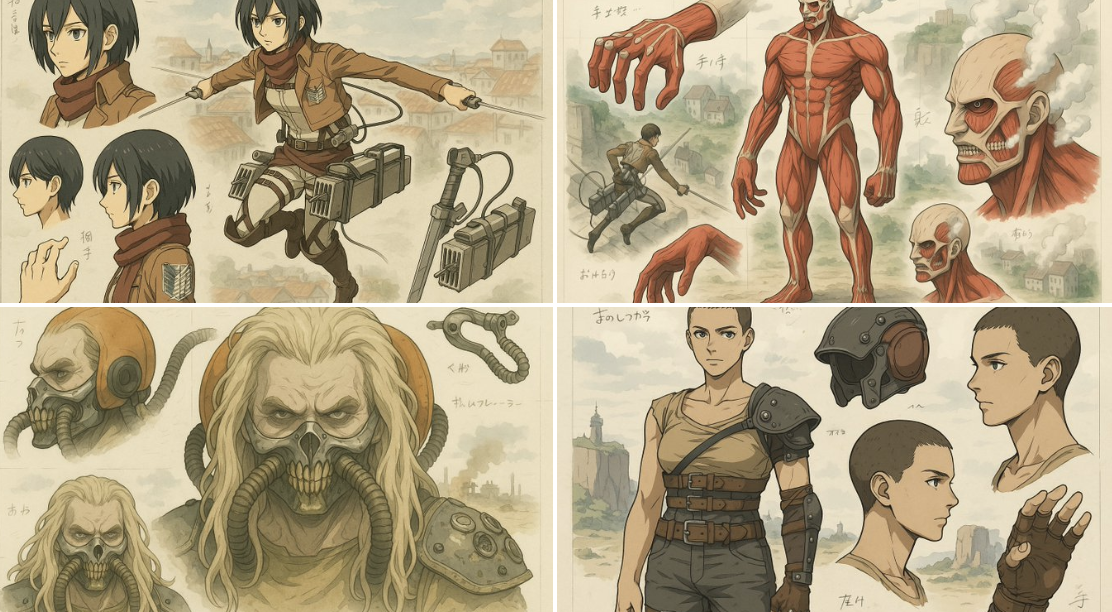 Bản vẽ Mecha Anime