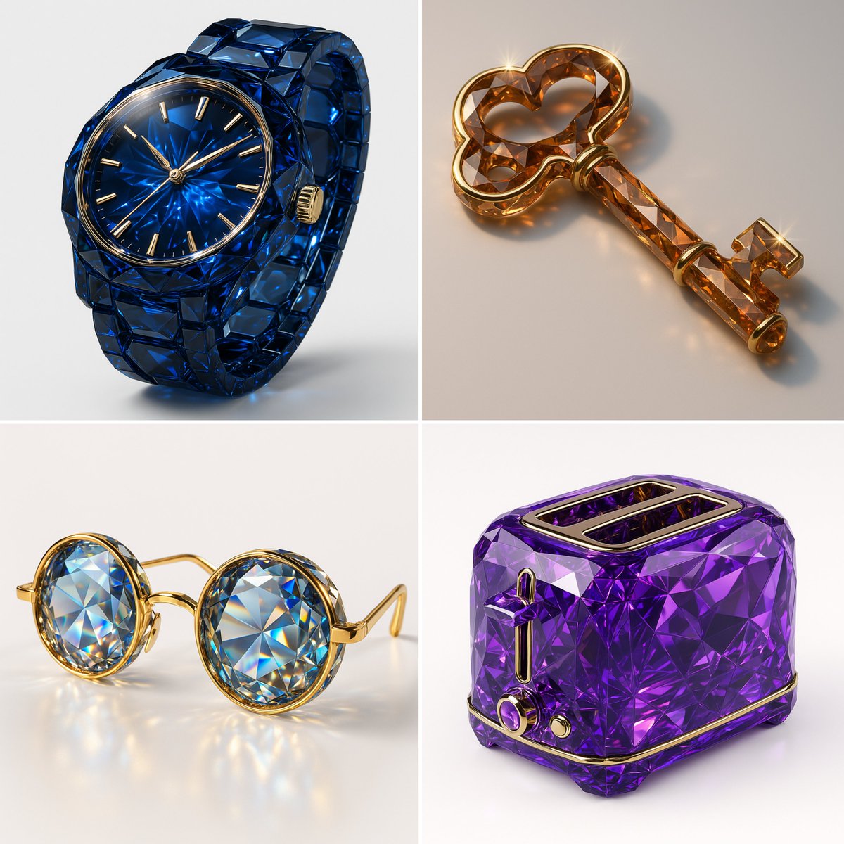 Phong cách render đá quý