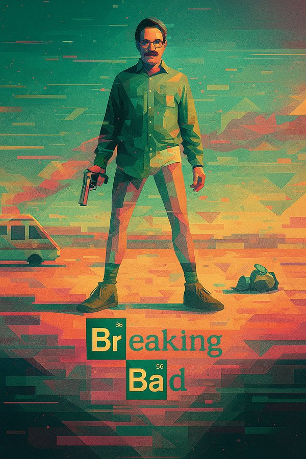 超现实几何艺术风格的数字插画 - 2