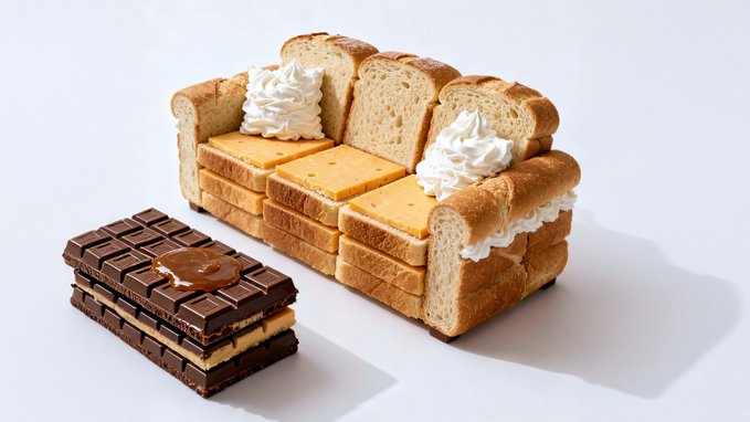 照片级逼真的概念食物艺术肖像 - 2