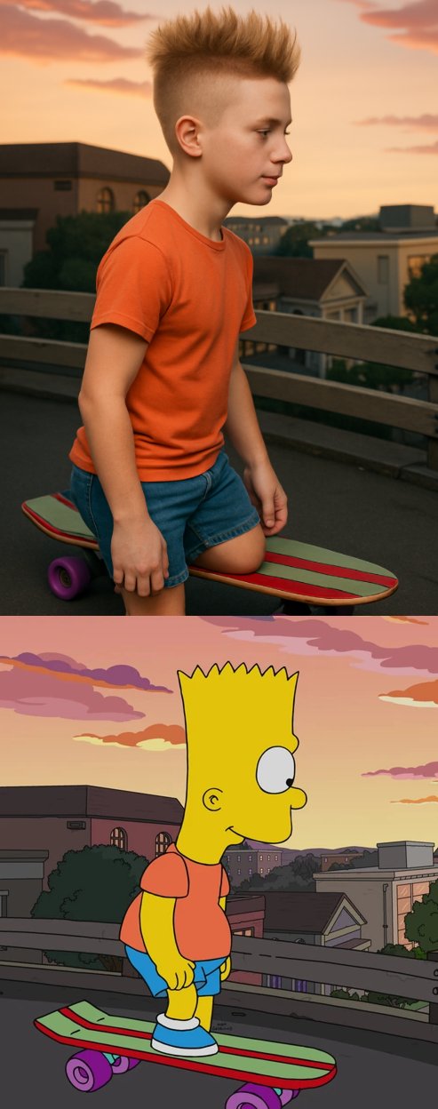 Chuyển hoạt hình thành người thật