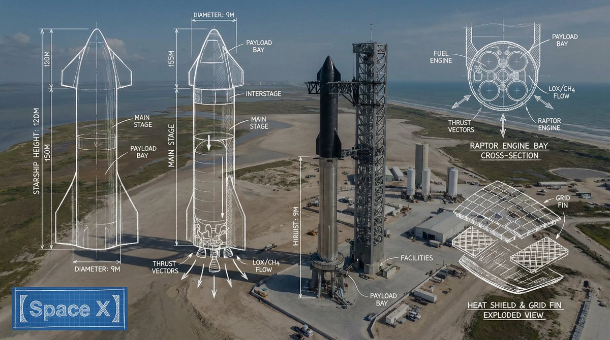 Sơ đồ kỹ thuật SpaceX