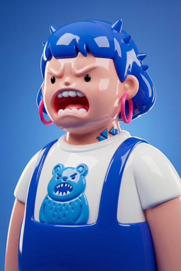 Đồ chơi thiết kế Giận dữ nhưng Đáng yêu