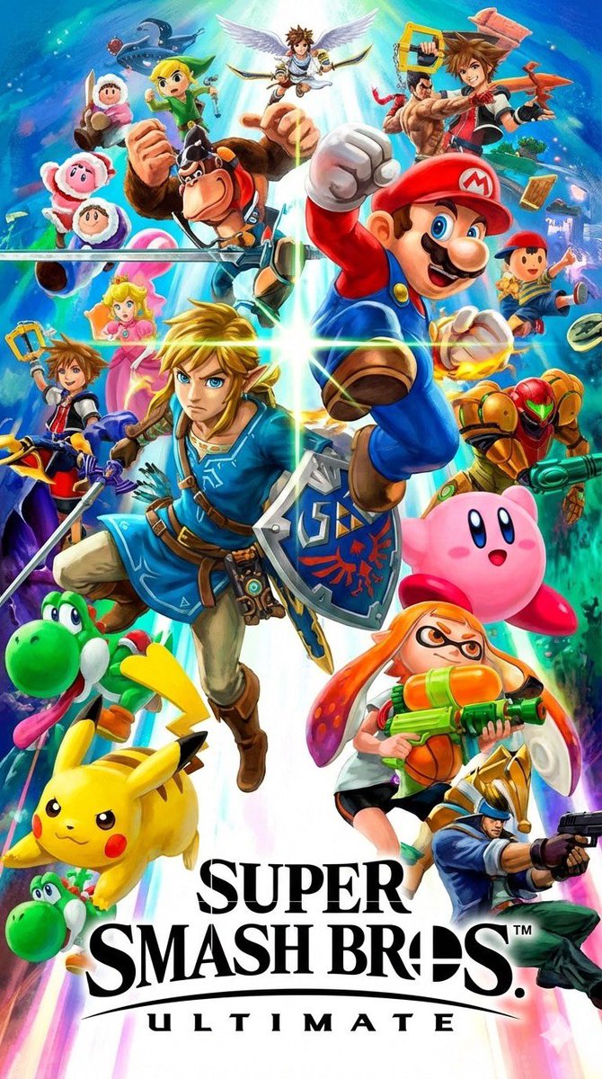 Poster game Super Smash Bros