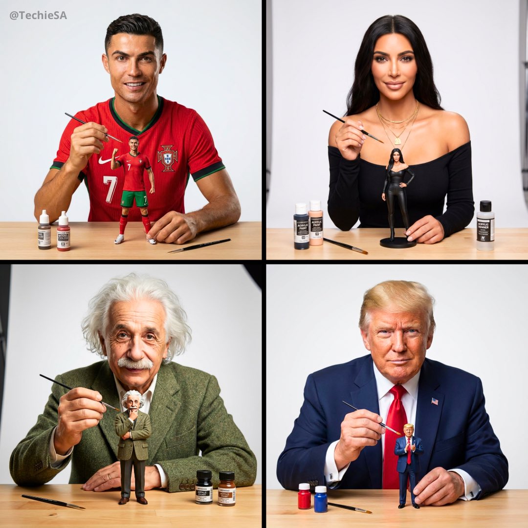 Nghệ sĩ đang vẽ mô hình thu nhỏ