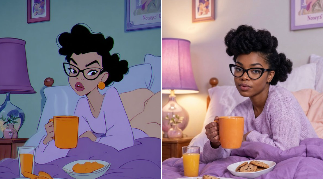 Anime sang người thật