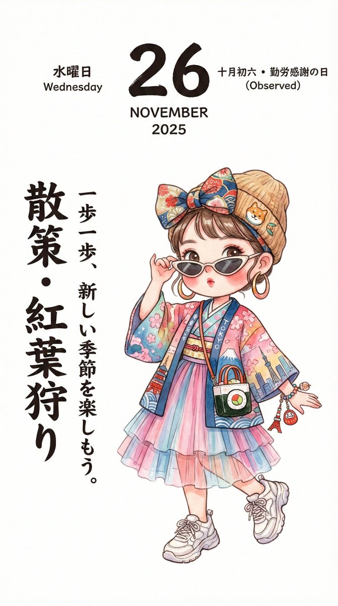 手绘日历插画 - 2