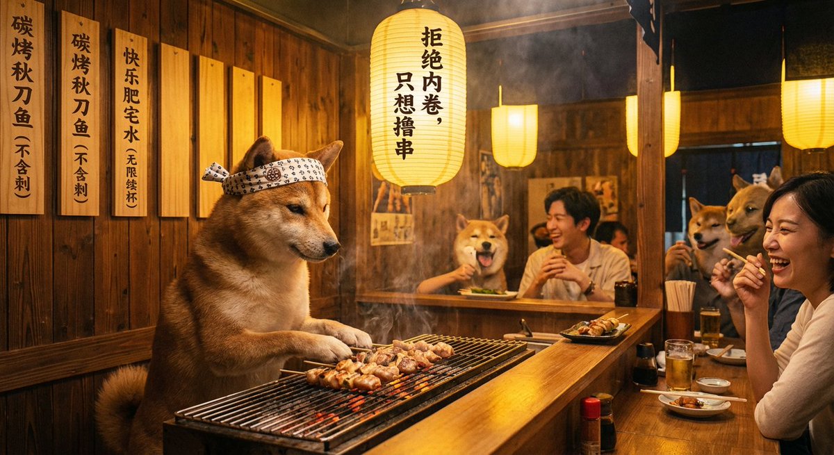 Chó nướng xiên trong quán Izakaya