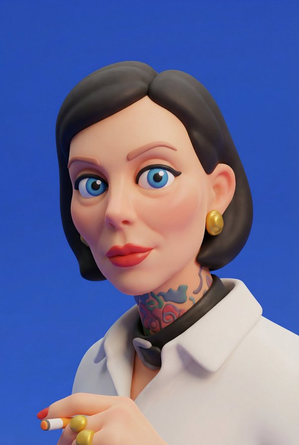 Nhân vật 3D phong cách đất sét