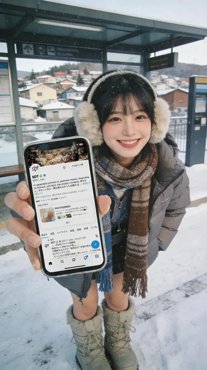 Cô gái khoe ảnh trên điện thoại