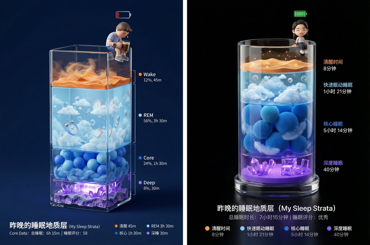 Poster báo cáo giấc ngủ đáng yêu