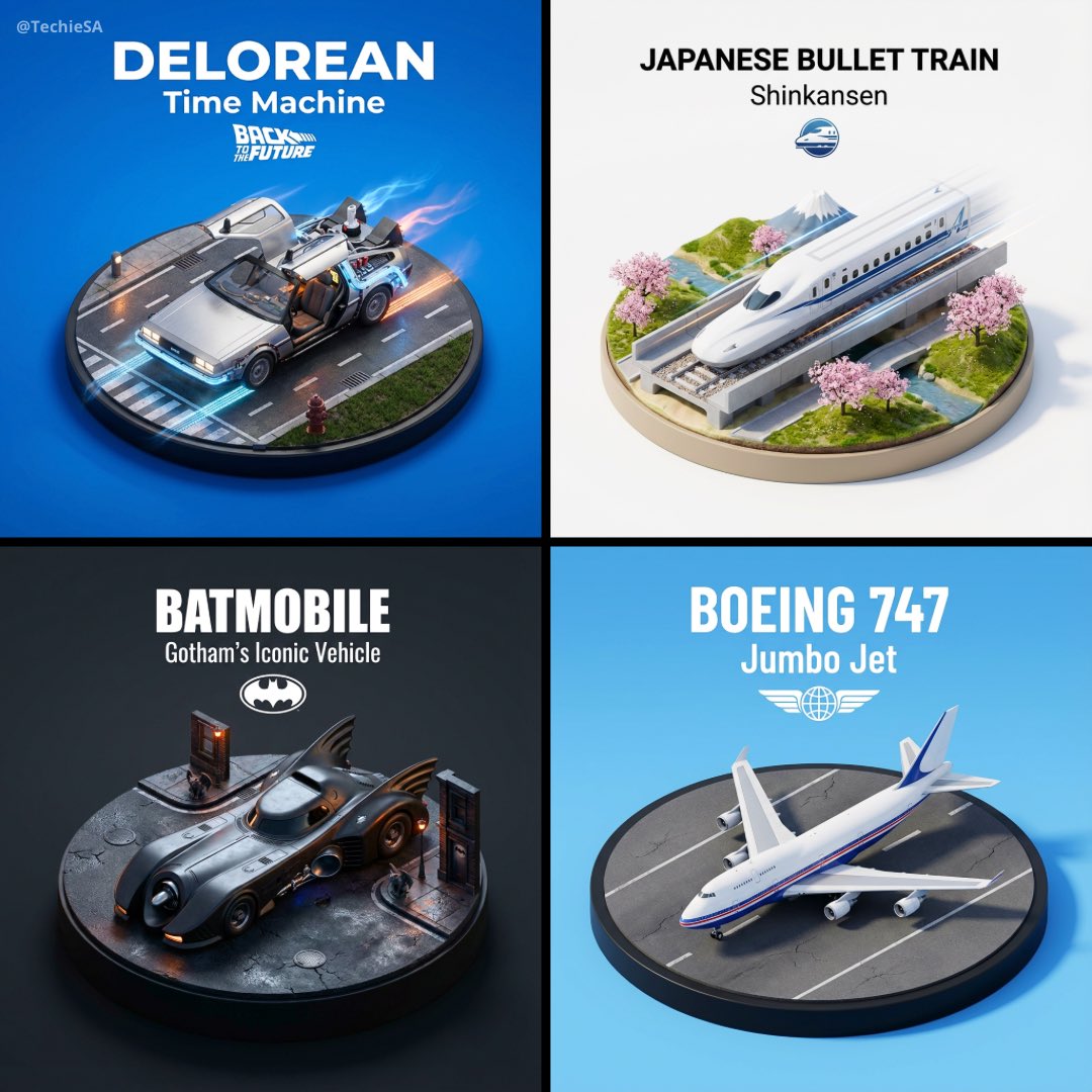 Sa bàn phương tiện 3D thu nhỏ