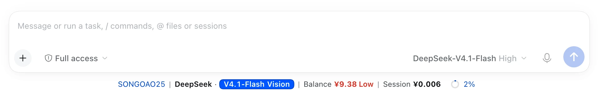 Balance mode, light theme