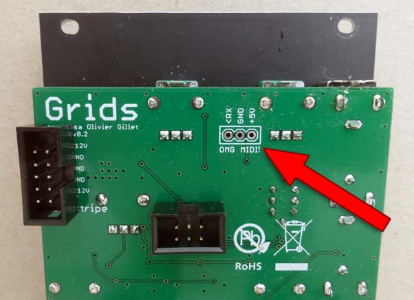 Grids MIDI port