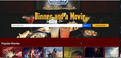 Dinner and a Movie App-screencapture