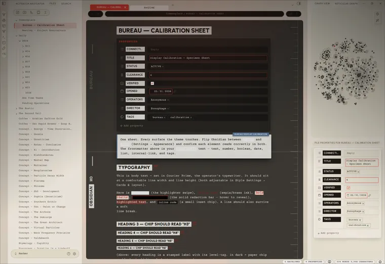 Paper chrome, dark editor