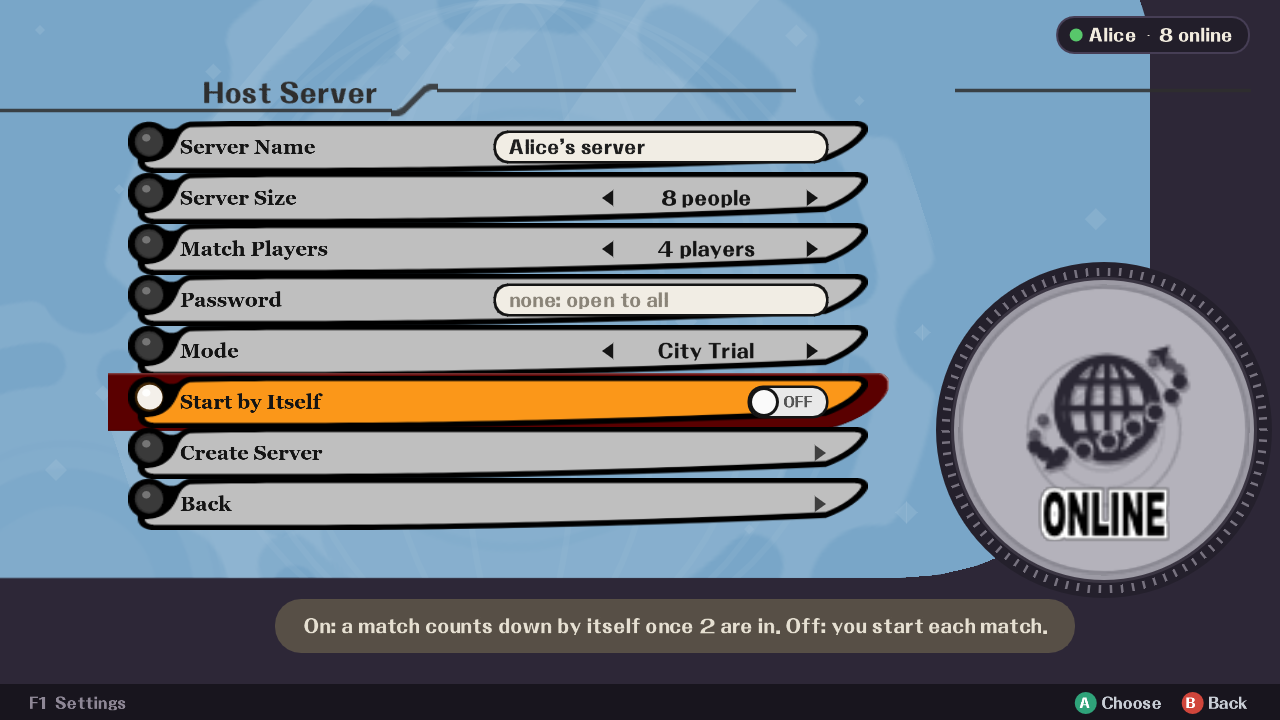 Hosting a server