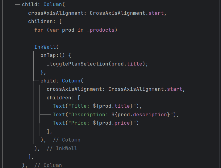 Fetching Products Example