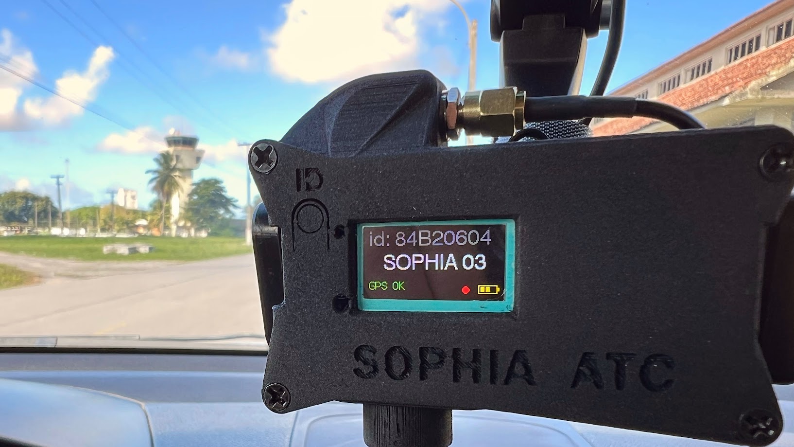 SAMUEL Tracker installed in an operational vehicle