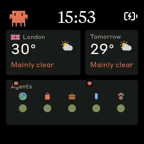 Alternate status screen capture