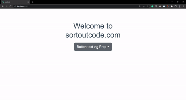 bootstrap-vue cutomize dropdown text button