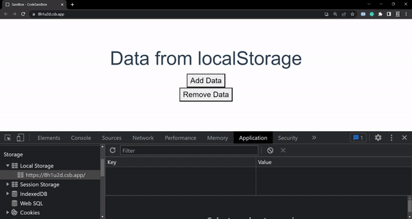 remove data from localStorage in vuejs