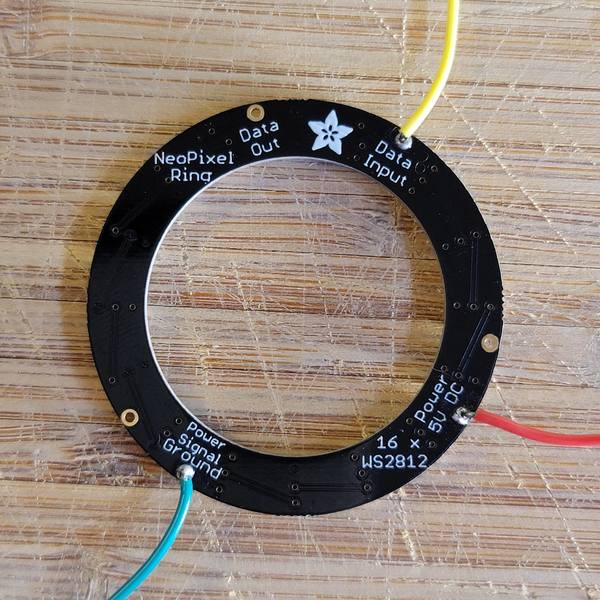 Wire Connections to Neopixel 16 LED RGB Ring