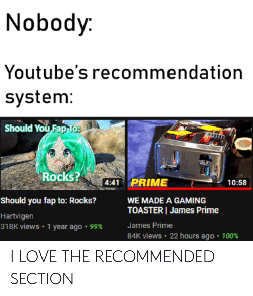youtube recommender