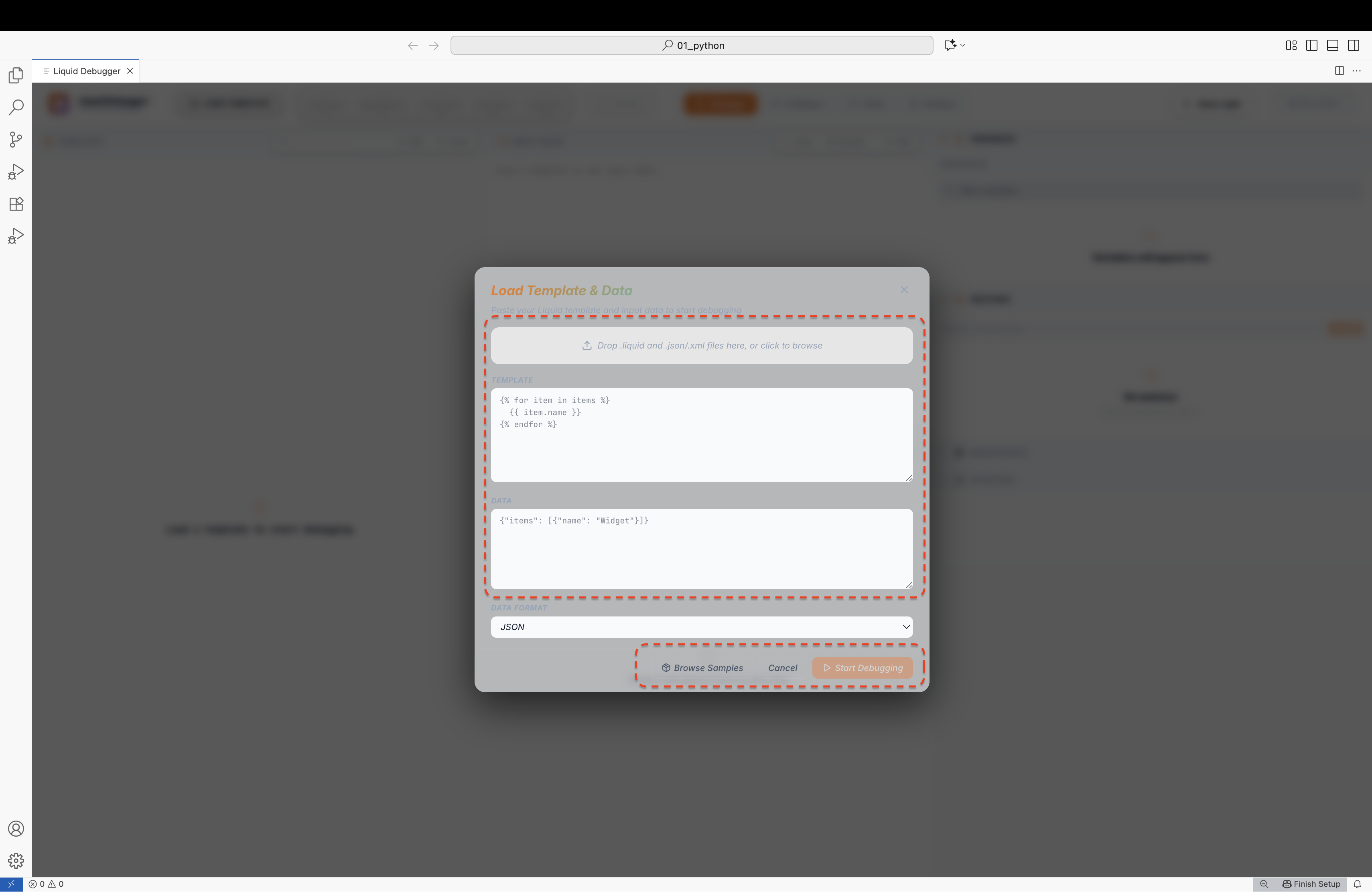 Data Insertion Popup