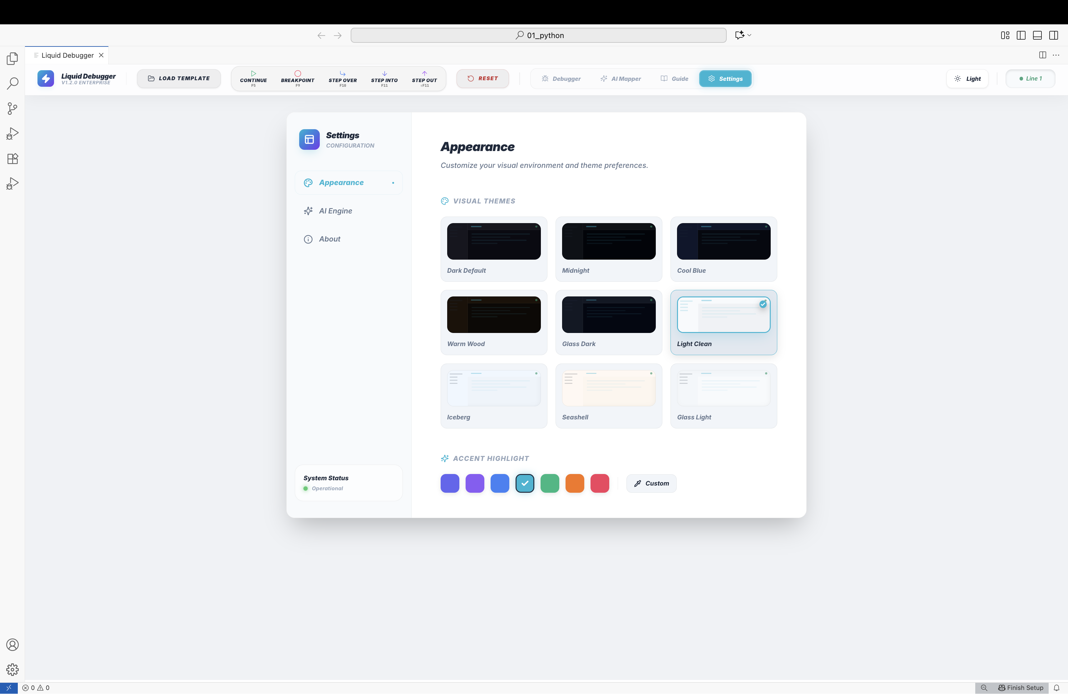 Theme Selection Window