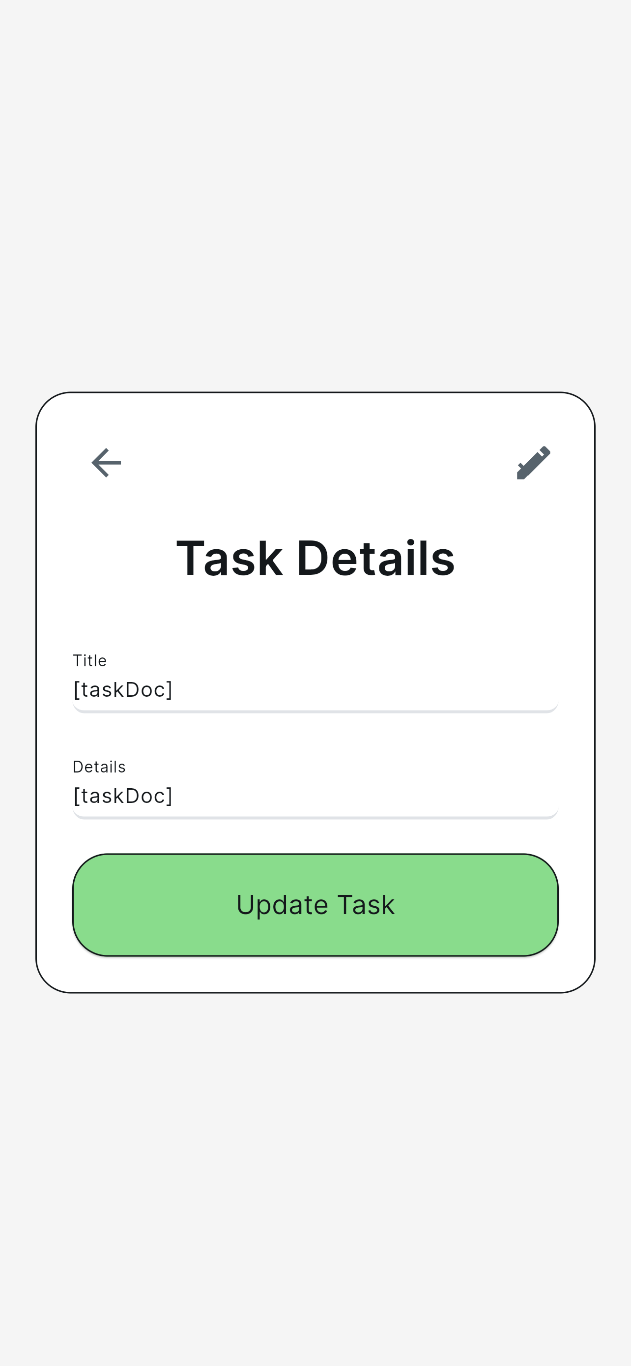 Task Details Page