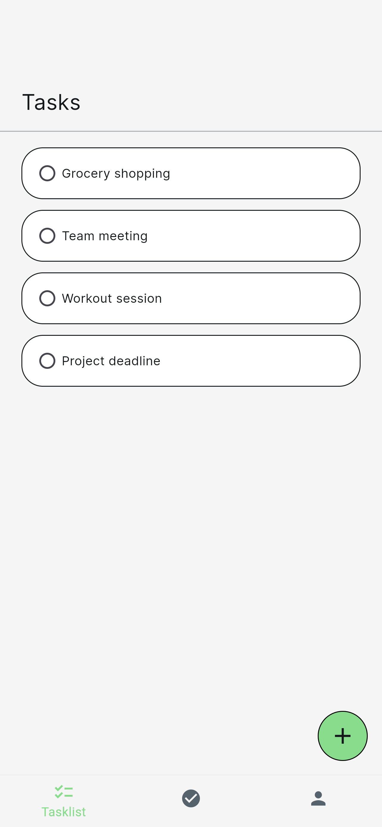 Tasklist Page