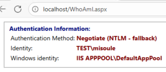 Localhost NTLM demonstration