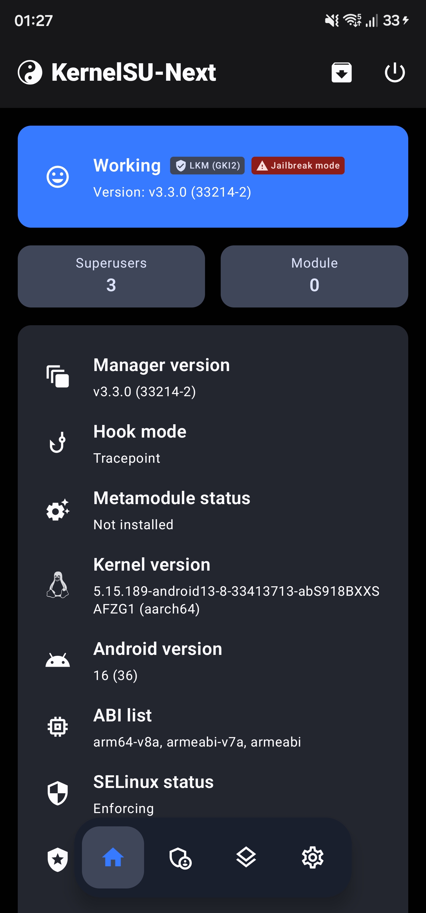 KernelSU Next v3.3.0 working on the SM-S918B