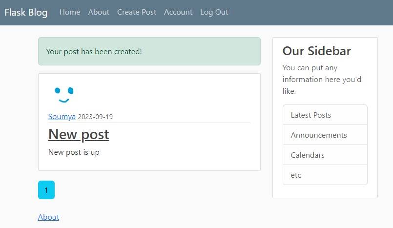 Flask Blog Application