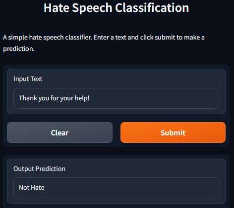 Hate Speech Classification