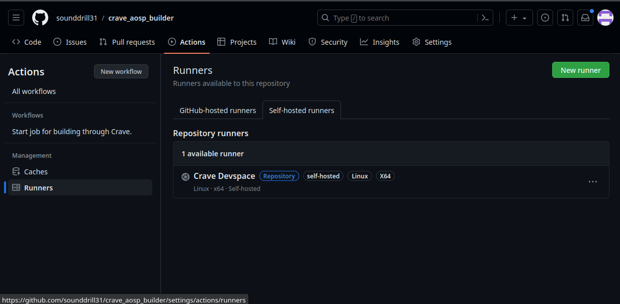 Self Hosted Runners