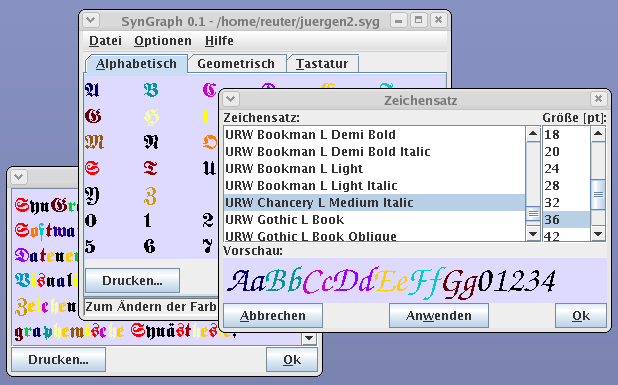 Screenshot of SynGraph