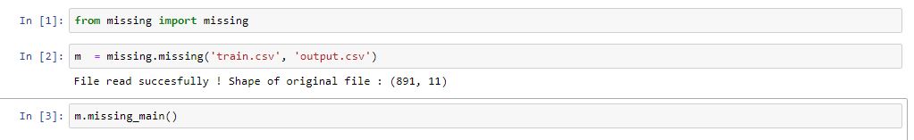 output result on jupyter