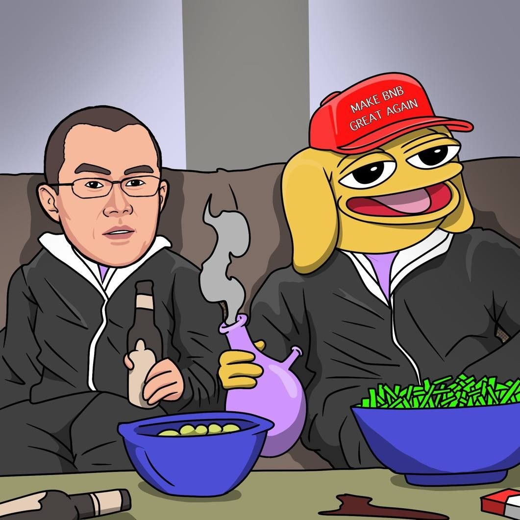 Andy sitting on a couch in a meme scene