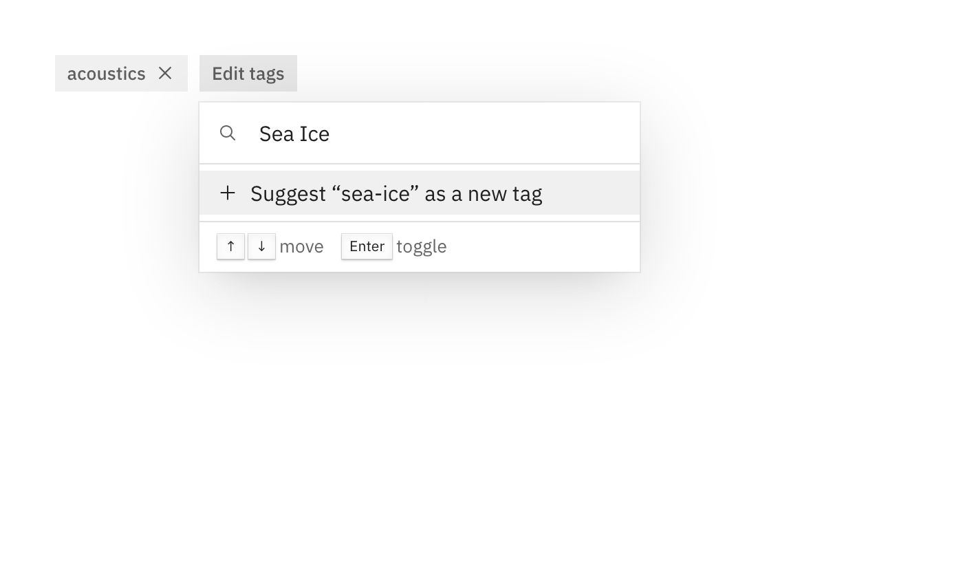 Suggesting a tag from the picker