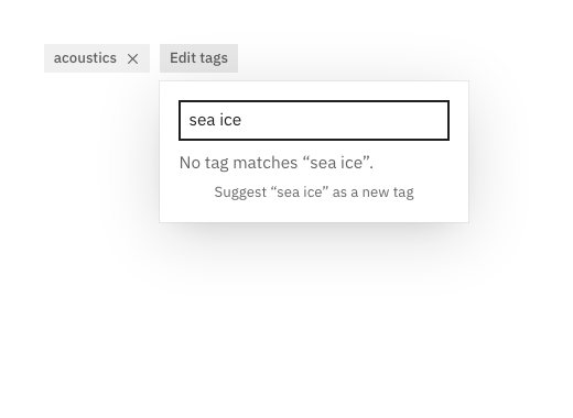 Suggesting a tag from the picker