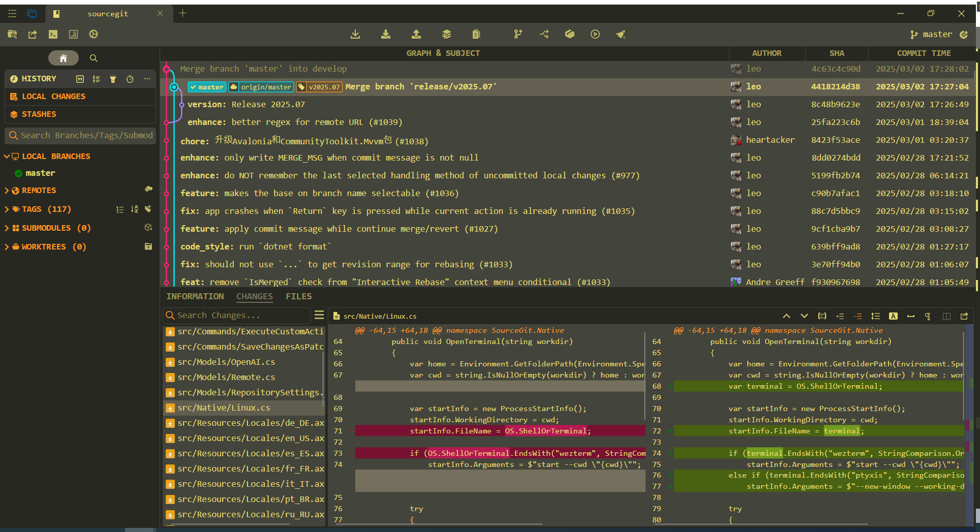 Monokai theme
