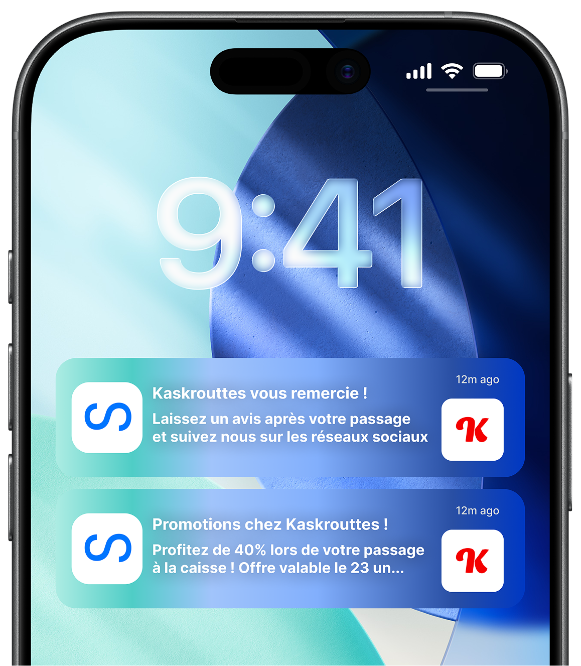 Aperçu des notifications push sourdi
